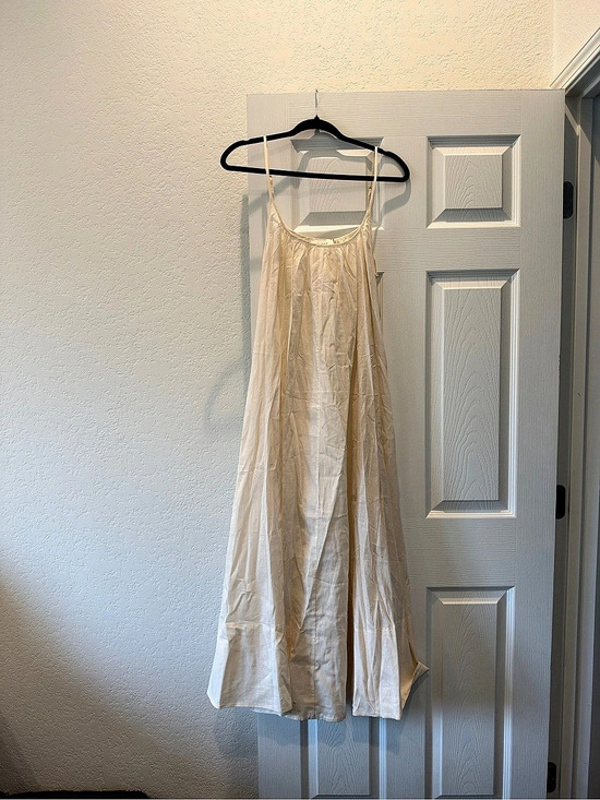 DISSH Dresses & Skirts - Dissh Tropicana Sheer Dress Striped Maxi Dress in Cream Size XS NWT